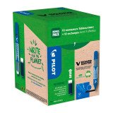 Pack de 10 Rotulador permanentees borrables V-Board Master Pilot + 10 recargas, 5 gratis