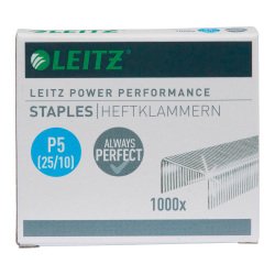 Nietjes Leitz Power Performance P5 25/10 staal - doos van 1000 stuks