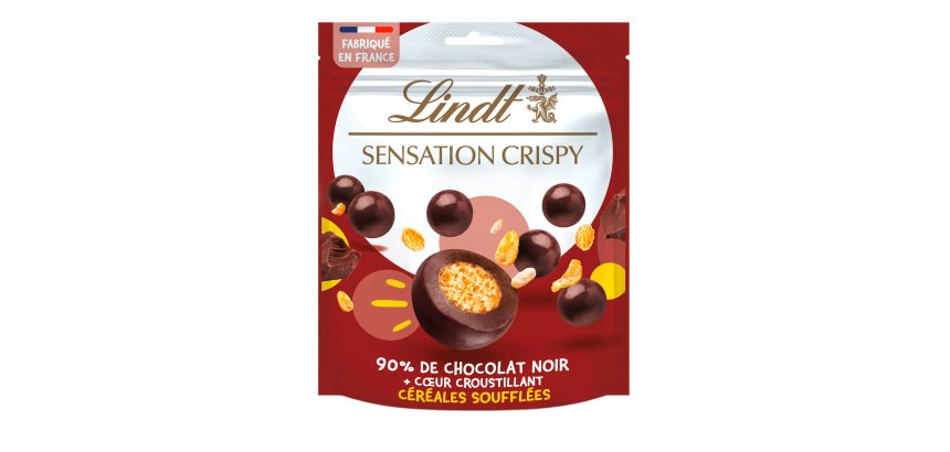 Sensation crispy melkchocolade Lindt - zakje van 140 g