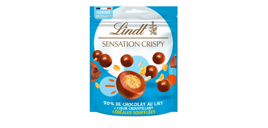 Sensation Crispy lait Lindt - Sachet de 140 g