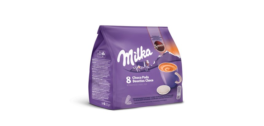 Dosettes de chocolat Senseo Milka  - Paquet de 8