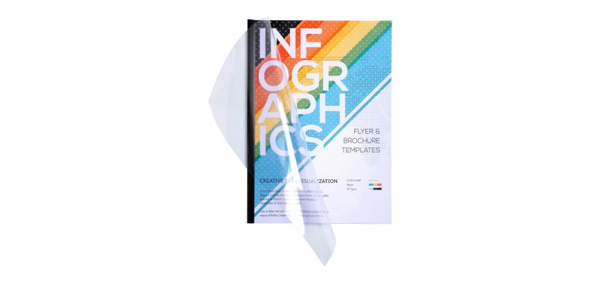 Couverture de reliure Exacompta PVC 20/100 transparente incolore A3 - Paquet de 100