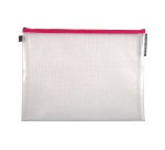 Pochettes de rangement à fermeture éclair A3 Exacompta couleurs assorties