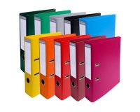 Plastic-coated lever arch file Exacompta Prem Touch A4 - Back 7 cm assorted bright colors