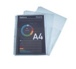 Pochettes perforées Exacompta A4 à soufflet à rabat sur le haut polypropylène lisse 20/100e