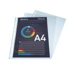 Etui carton de 100 pochettes Exacompta perforées polypropylène lisse 6/100e - A4