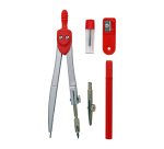 Compas métal Wonday - Coffret de 5 pièces