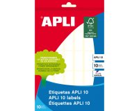 Etiquetas 12 x 30 mm Blancas Apli 1636