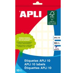 Etiquetas 12 x 18 mm Blancas Apli 1635