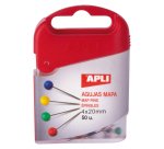 Agujas señalizadoras cabeza redonda surtido Apli - Caja de 50