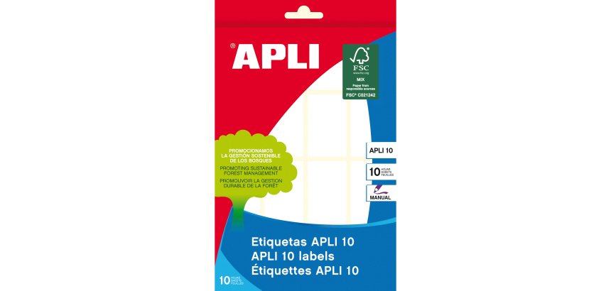 Etiquetas 25 x 40 mm Blancas Apli 1646