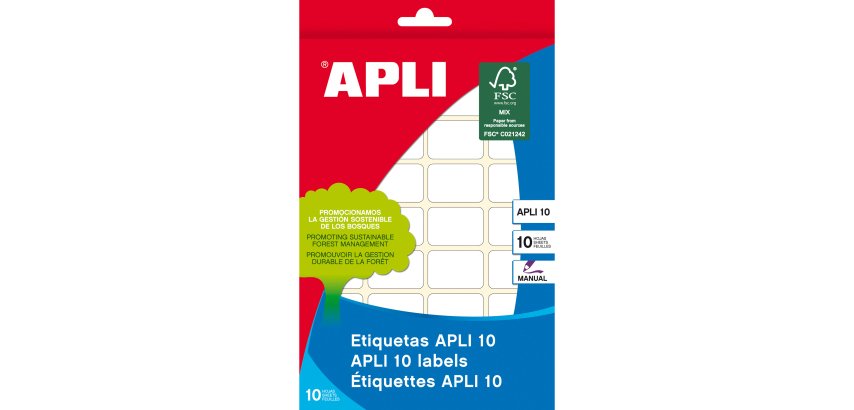 Etiquetas 10 x 16mm Blancas Apli 1634