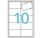 Paquete de 100 tarjetas de visita 89 x 51 mm Apli 10611