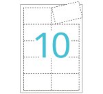 Paquete de 100 tarjetas de visita 90 x 50,8 mm Apli 10608