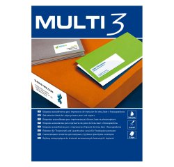 Etiquetas para impresora 70 x 50,8 mm Multi3 - Paquete de 100 hojas A4