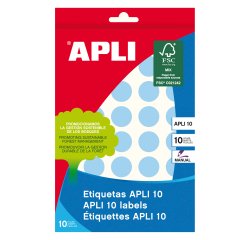 Etiquetas redondas 19 mm diámetro gomets Apli