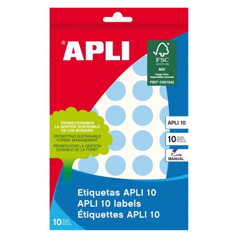 Gomets Apli 02743 Azul claro