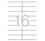 Etiquetas para impresora 105 x 35 Salida 2 - Caja de 500 hojas Apli 1794