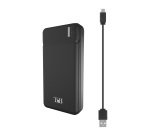 Powerbank batería portátil Recargable TnB de 20.000 mAh, carga rápida 10 w, 2 USB-A, cable USB-A / micro USB