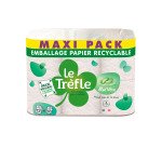 Papier toilette triple épaisseur Le Trèfle Douceur Aloe Vera - 24 rouleaux de 180 feuilles