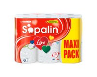Papel de cocina Sopalin Love - Paquete de 6 rollos