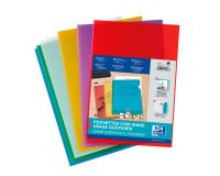 Plastic Corner Shirt Oxford A4 in transparent colors 12/100th A4  - pack of 10