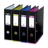 Classeur à levier plastifié OXFORD MyColour A4 maxi - Dos 8 cm couleurs assorties