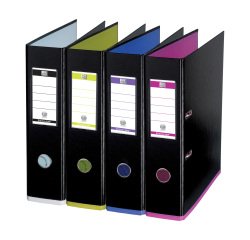Plastic-coated lever arch file OXFORD MyColour A4 maxi - Back 8 cm assorted colors