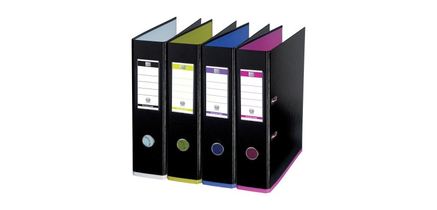 Ordner mit Kunststoffhebel OXFORD MyColour A4 Maxi - Rücken 8 cm, verschiedene Farben