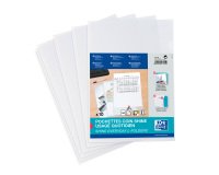 Chemise coin plastique Oxford A4 polypropylène 12/100e transparente couleur incolore - paquet de 10