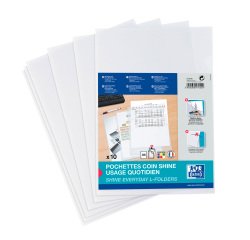 L-Hülle aus Kunststoff Oxford A4 Polypropylen 12/100 transparent farblos - Packung mit 10 Stück