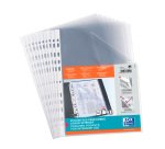 Pochettes perforées Oxford A4 polypropylène lisse 9/100e - paquet de 10