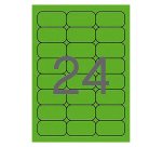 Etiquetas fluorescentes 64 x 33.9mm Verde Apli 02873