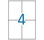 Etiquetas removibles 105 x 148 mm Apli 3058