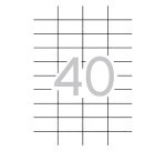 Etiquetas para impresora 52,5 x 29,7 mm Apli 1286- Caja 100 Hojas