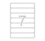 Etiquetas Adhesivas 190 x 38 mm para Lomo Archivador Apli 1232 