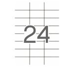 Etiquetas para impresora  70 x 37 Salida 3 - Caja de 500 hojas Apli 1783