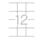 Etiquetas para impresora 70 x 67,7 mm Multi3 - Paquete de 100 hojas A4