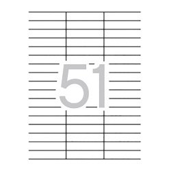 Etiquetas para impresora 70 x 16,9 mm Multi3 - Paquete de 100 hojas A4