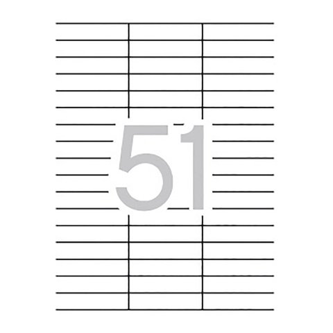 Etiquetas para impresora 70 x 16,9 mm Multi3 - Paquete de 100 hojas A4