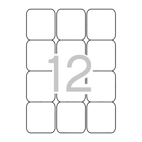 Etiquetas para impresora 63,5 x 72 mm Multi3 - Paquete de 100 hojas A4