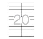 Etiquetas para impresora 105 x 29 mm Multi3 - Paquete de 100 hojas A4