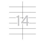 Etiquetas para impresora 105 x 42,4 mm Multi3 -  Paquete de 100 hojas A4