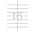 Etiquetas para impresora 105 x 37 mm Multi3 - Paquete de 100 hojas A4