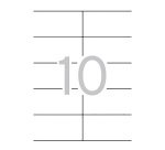 Etiquetas para impresora 105 x 57 mm Apli 1278 - Caja 100 Hojas