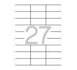 Etiquetas para impresora 70 x 30 mm Apli 1271 - Caja 100 Hojas