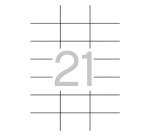 Etiquetas para impresora 70 x 42,4 mm Apli 1276 - Caja 100 Hojas