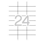 Etiquetas para impresora 70 x 37 mm Apli 1273 - Caja 100 Hojas