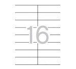 Etiquetas para impresora 105 x 35 mm Apli 1287 - Caja 100 Hojas