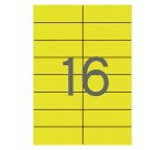 Etiquetas fluorescentes 105 x 37 mm Amarillo Apli 01595